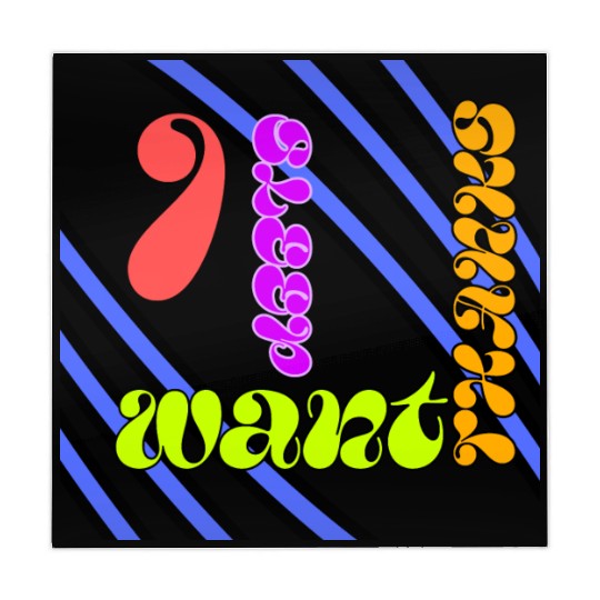 Colorful Artistic Typography Design Mahjong Mats