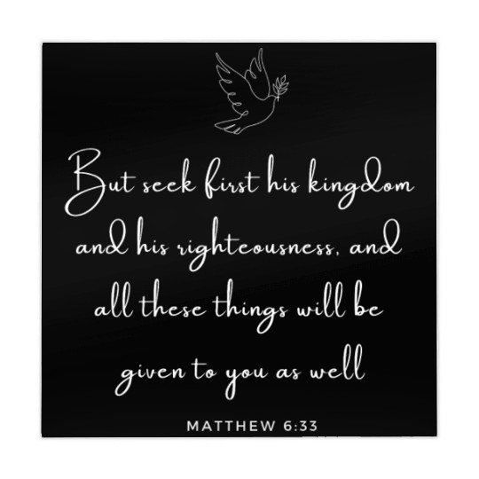 Matthew 6:33 - Bible New Testament Gospel Love Mahjong Mats