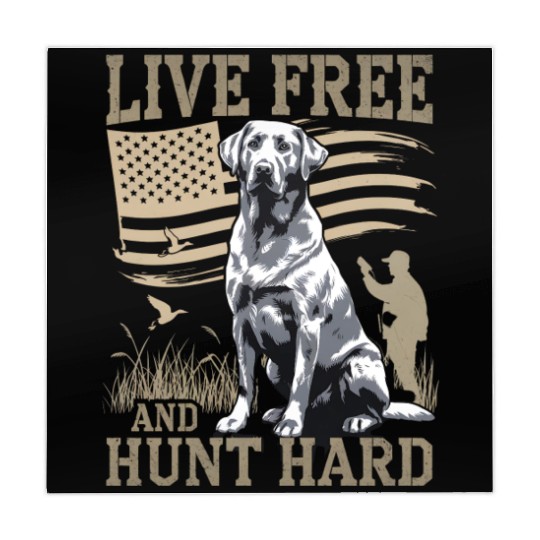 Duck Hunting Mahjong Mats Deer Hunting USA Flag Hunters