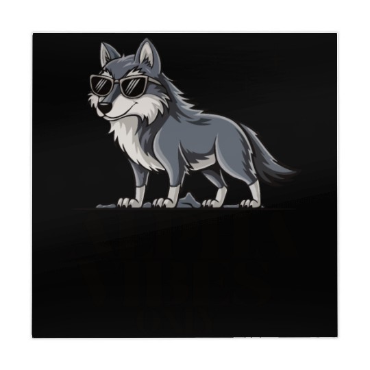 Beautiful gift idea funny quote design Alpha Wolf Mahjong Mats