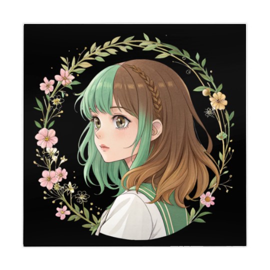 Anime Girl Floral Dream: Pretty Pastel Mahjong Mats