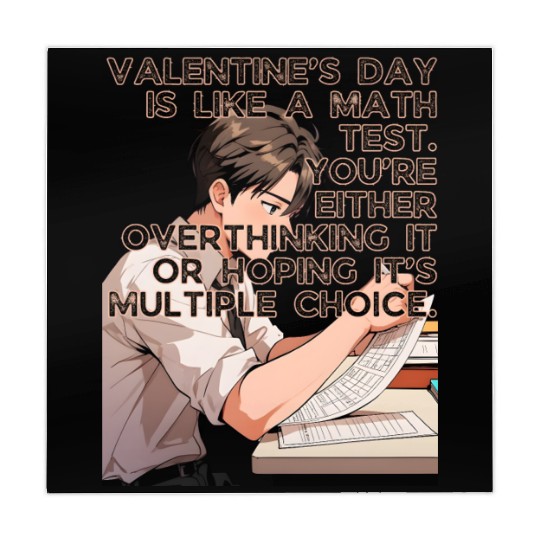 Valentines Math Test Overthinking Multiple Choice Mahjong Mats