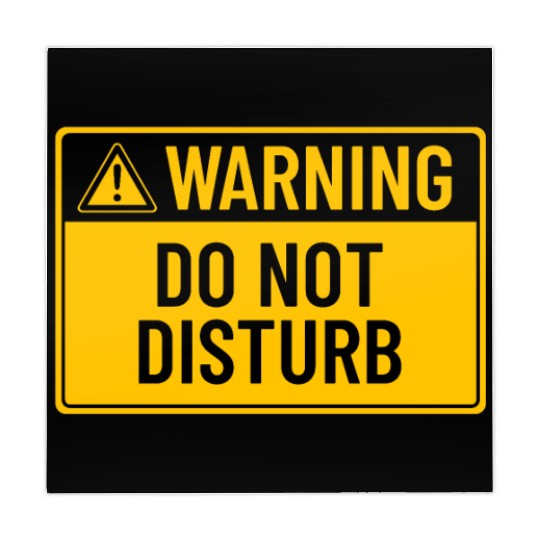 Warning: Do Not Disturb Mahjong Mats