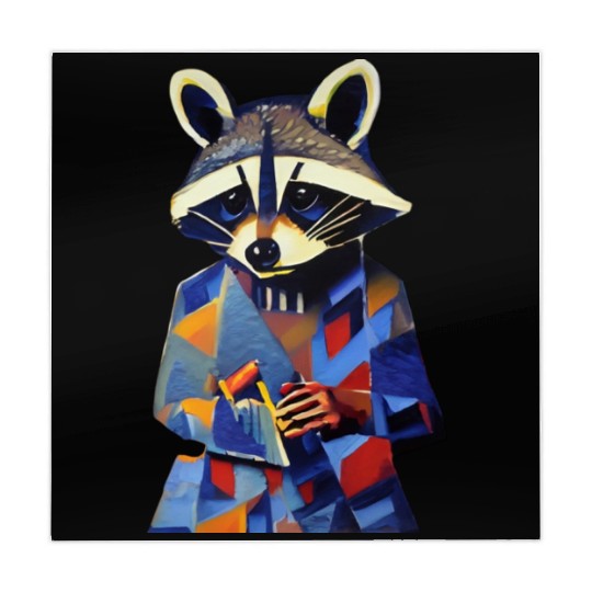 Raccoon businessman Mahjong Mats