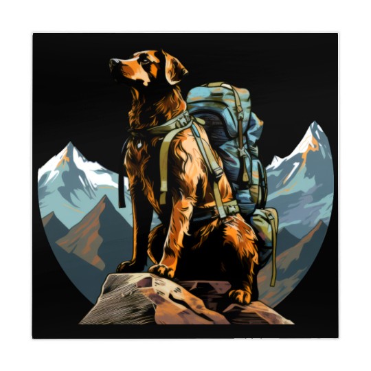 Dog mountaineering / hiking dogs Mahjong Mats