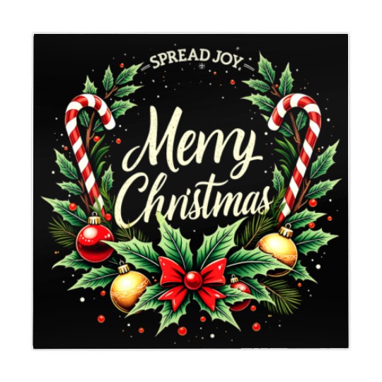 Spread Joy - Festive Merry Christmas Wreath Mahjong Mats