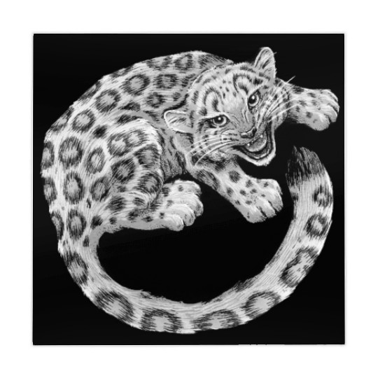 Snow Leopard Cub Mahjong Mats