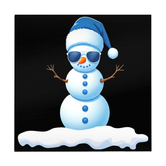 Cute Little Cool Snowman Mahjong Mats