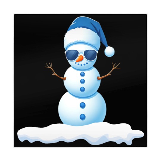 Cute Little Cool Snowman Mahjong Mats