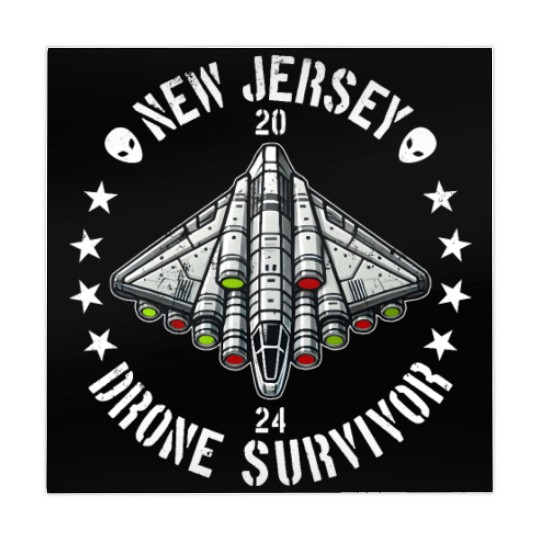 New Jersey Drone Survivor | NJ Drones Aliens UAPs Mahjong Mats