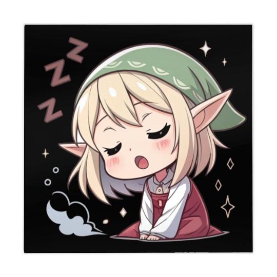 Sleepy Sprite: Cute Elf Napping So Lovingly Mahjong Mats