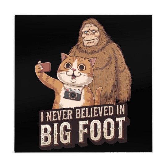 Cat and Bigfoot funny Mahjong Mats