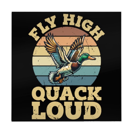 Mallard Duck Fly High Quack Loud Retro Water Bird Mahjong Mats