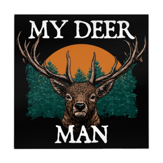 My DEER Man Hunting Couples Hunter Lovers Elk Mahjong Mats
