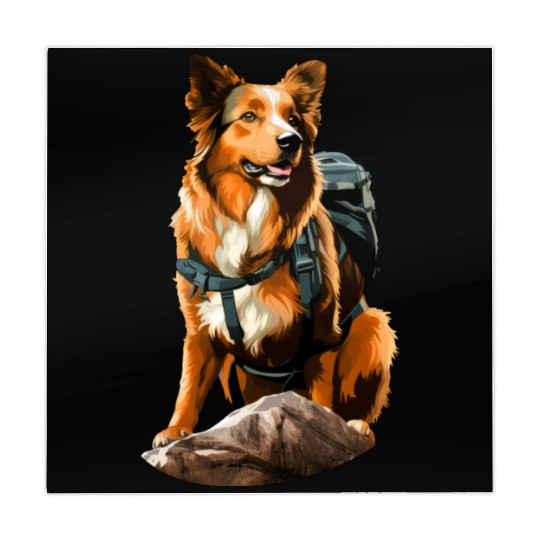 Dogs Mountaineering / Hiking Dog Mahjong Mats