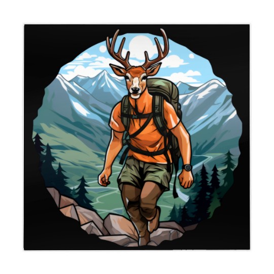 Deer hiking / mountaineering deer Mahjong Mats