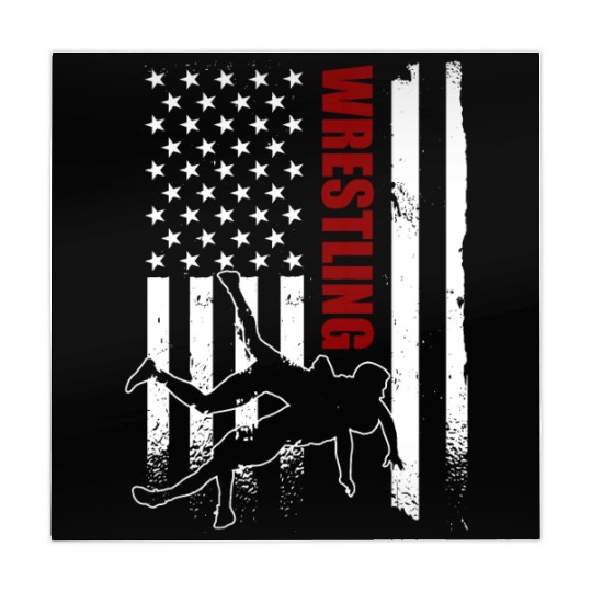 Retro American Wrestling Apparel US Flag Wrestling Mahjong Mats