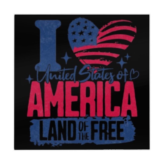 Patriotic "I Love America" Mahjong Mats