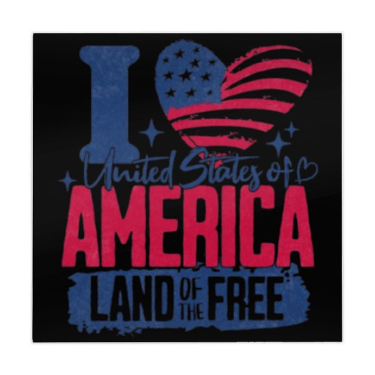 Patriotic "I Love America" Mahjong Mats