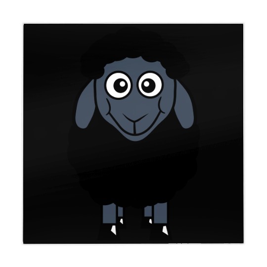 Black Sheep Small Cute Funny Lamb Cool Comic Sweet Mahjong Mats