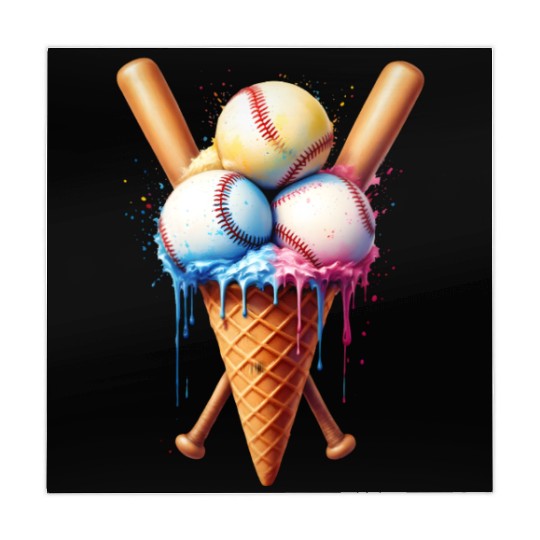Baseball Ice Cream Mahjong Mats