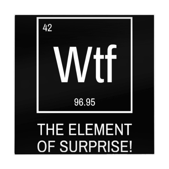 WTF the element of surprise - chemical element Mahjong Mats