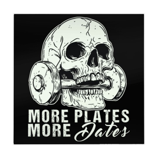 Motivational Gym Skull Mahjong Mats