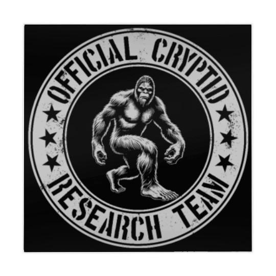 Official Cryptid Research Team Cryptids Sasquatch Mahjong Mats