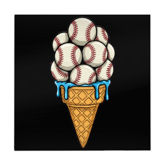 Baseball Ice Cream Cone Mahjong Mats