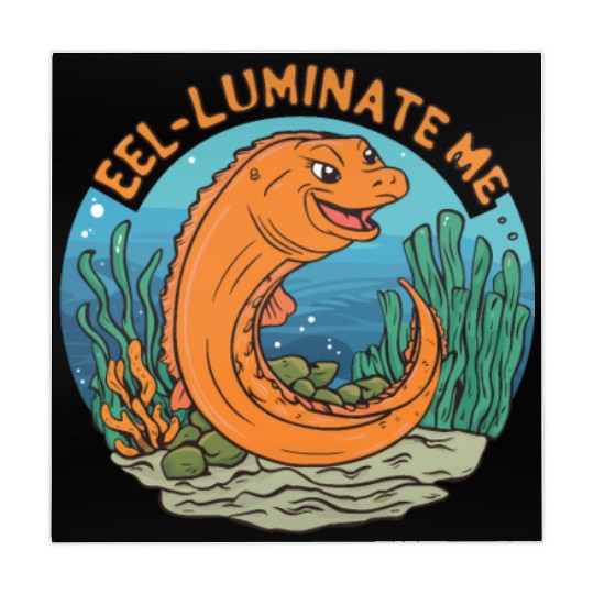 Eel-luminate Me Funny Eel Pun for Sea Life Lovers Mahjong Mats