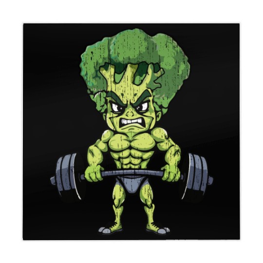 funny broccoli gym bodybuilding Mahjong Mats