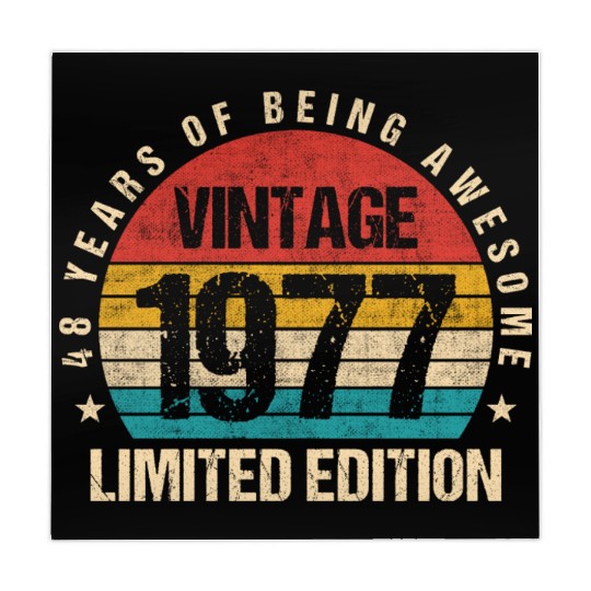 Vintage 1977 Limited Edition 48th Birthday Gift Mahjong Mats