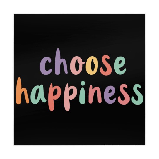 Choose Happiness Retro Colorful Pastel Kids Mahjong Mats