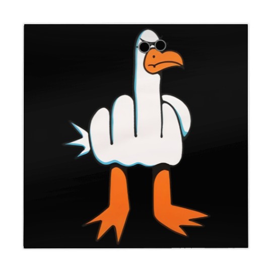 Rude Seagull Design Unis Funny Rude Seagulls Gift Mahjong Mats