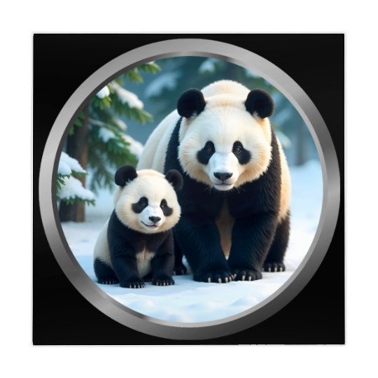 Panda and Cub Animal Mahjong Mats