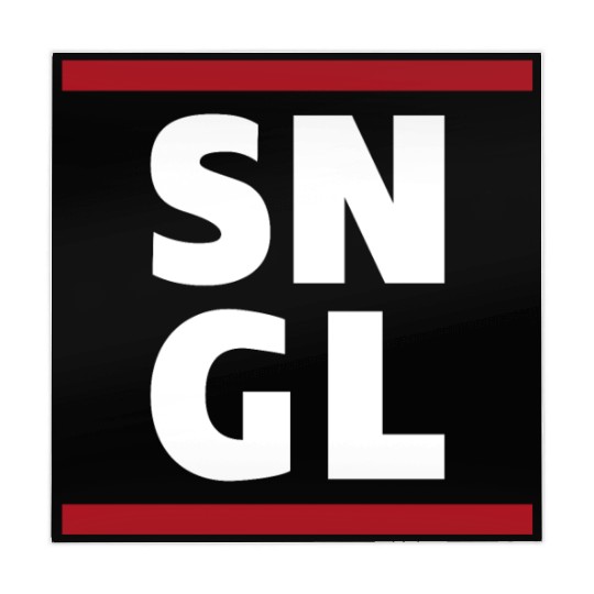 Single SNGL typography quote Mahjong Mats