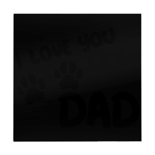 I Love You Dad Puppy Love for light Mahjong Mats
