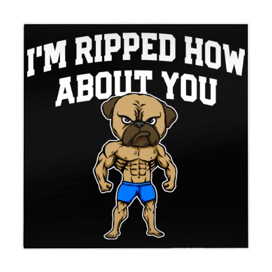Im Ripped How About You Funny Workout Humor Gym Mahjong Mats