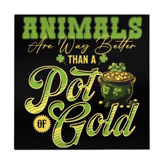Animals Are Better Than a Pot of Gold St Patricks Mahjong Mats