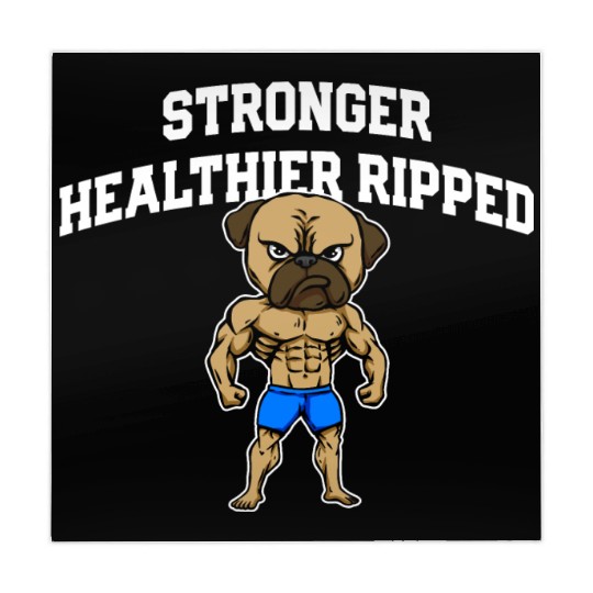 Stronger Healthier Ripped Funny Workout Humor Gym Mahjong Mats