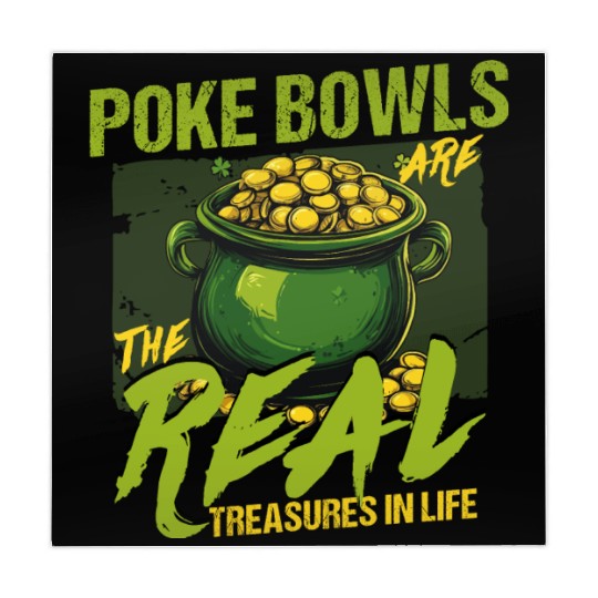 Poke Bowls Are The Real Treasures St Patricks Day Mahjong Mats