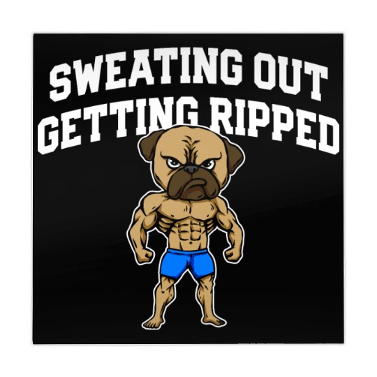 Sweating Out Getting Ripped Workout Player Gym Mahjong Mats