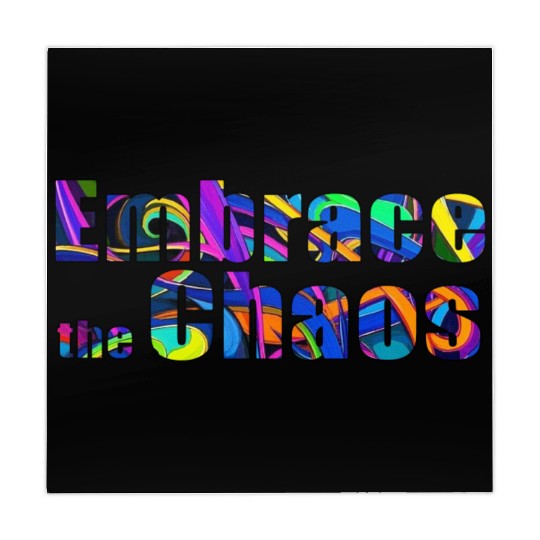 Typography Embrace the chaos Mahjong Mats