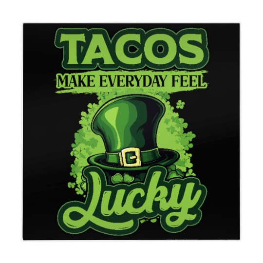 St Patricks Day Tacos Make Everyday Feel Lucky Mahjong Mats