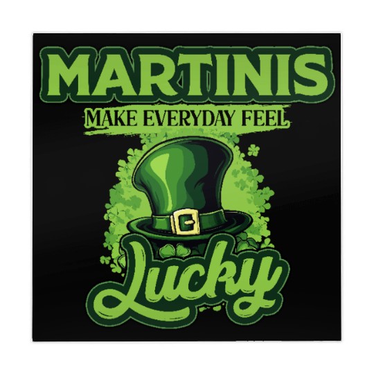 Martinis Make Everyday Feel Lucky St Patricks Day Mahjong Mats