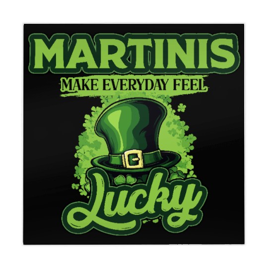 Martinis Make Everyday Feel Lucky St Patricks Day Mahjong Mats