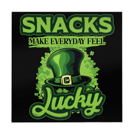 Snacks Make Everyday Feel Lucky St Patricks Day Mahjong Mats