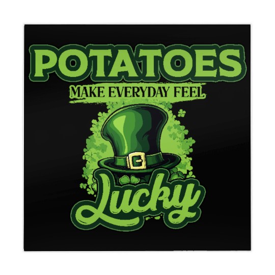 Potatoes Make Everyday Feel Lucky St Patricks Day Mahjong Mats