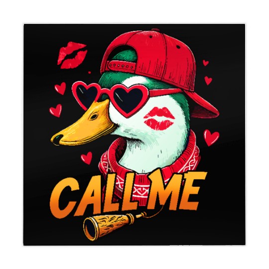 Call Me Duck Valentines Duck Hunting Lover Mahjong Mats