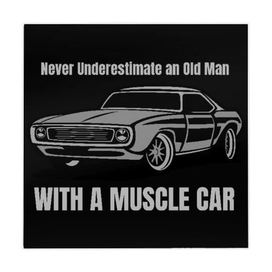 Never Underestimate An Old Man With A Muscle Car Mahjong Mats